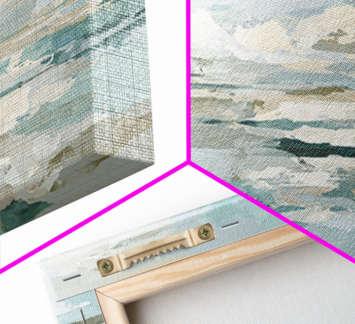 Clean Geometric Art Framed Canvas Print, Dental Office Art, Office Decor, Abstract Art, Calm, Room Decor Aesthetic, DOA-2x1-28