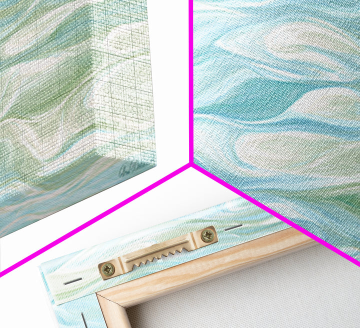 Abstract Water Ripple Pattern Framed Canvas Print, Dental Office Art, Medical Office Art, Office Decor, Abstract Art, Calm, DOA-2x1-33