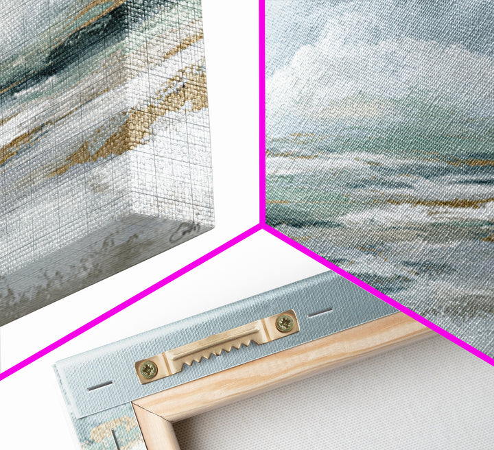 Clean Marble Texture Canvas Print, Dental Office Art, Office Decor, Abstract Art, Calm, Unique Wall Art, Minimalist Wall Art, DOA-2x1-44
