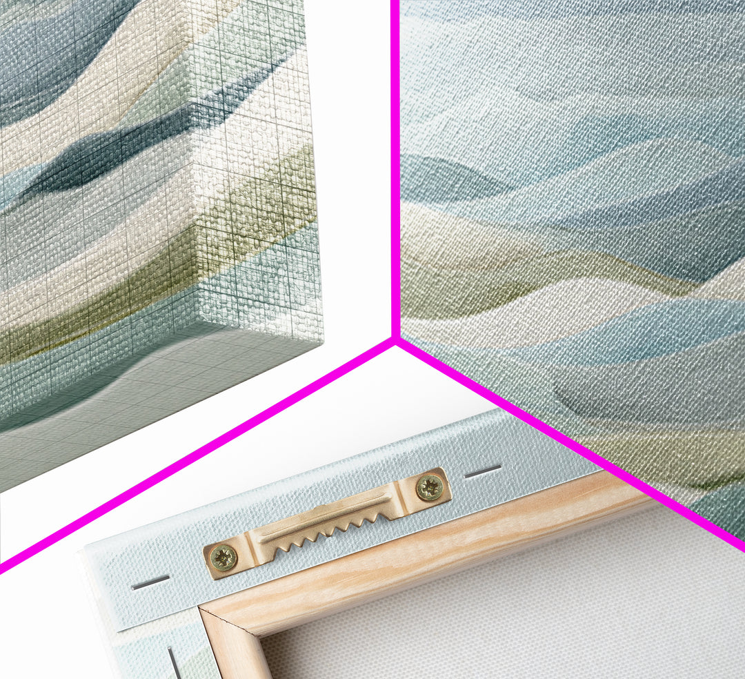 Clean Geometric Art Canvas Print, Dental Office Art, Decor, Office Decor, Abstract Art, Calm, Digital Artwork, Dental Hygiene, DOA-2x1-52