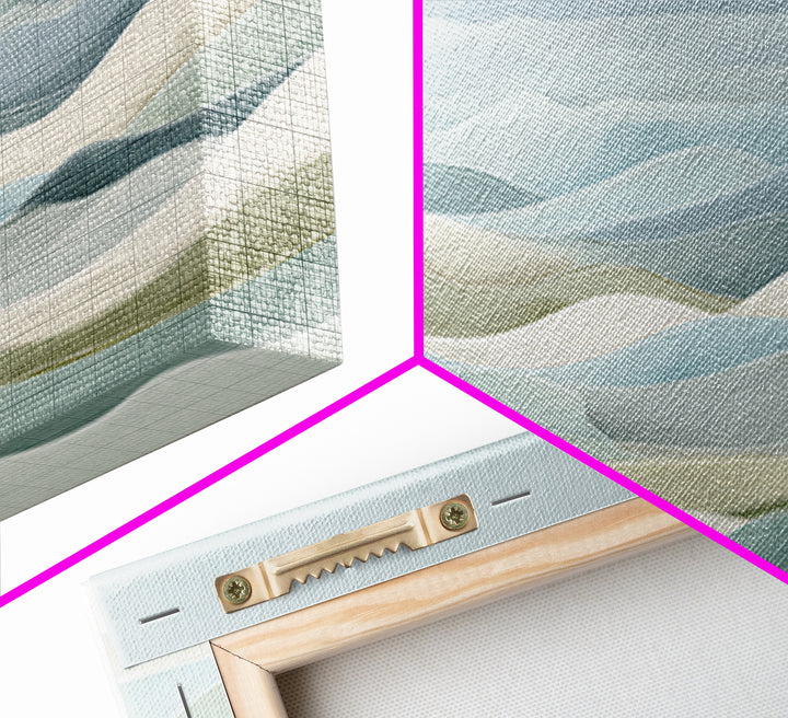 Clean Geometric Art Canvas Print, Dental Office Art, Decor, Office Decor, Abstract Art, Calm, Digital Artwork, Dental Hygiene, DOA-2x1-52