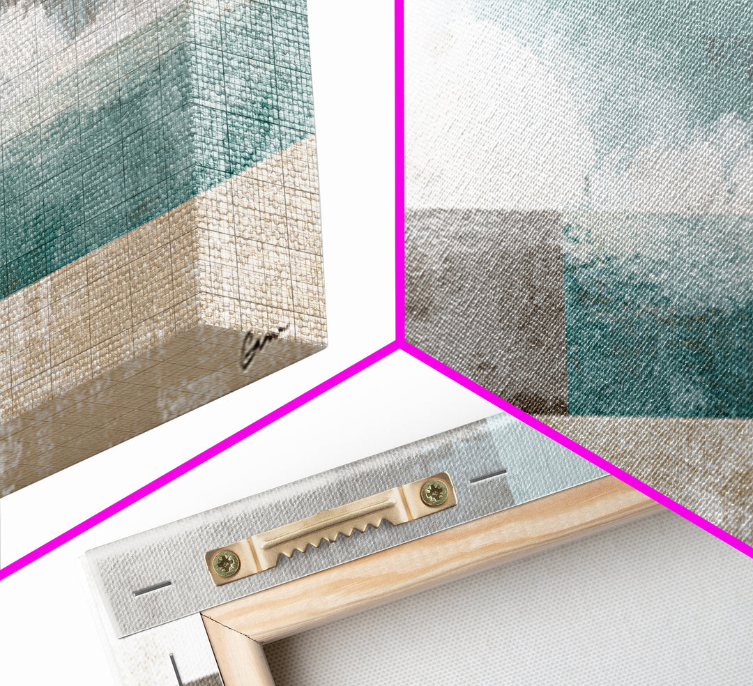 Clean Geometric Art Canvas Print, Dental Office Art, Dental Art, Office Decor, Fine Art, Calm, Dental Gift, Dentist Art, DOA-2x1-76