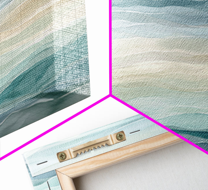 Abstract Water Ripple Pattern Framed Canvas Print, Dental Office Art, Room Decor, Office Decor, Abstract Art, Calm, DOA-2x1-81