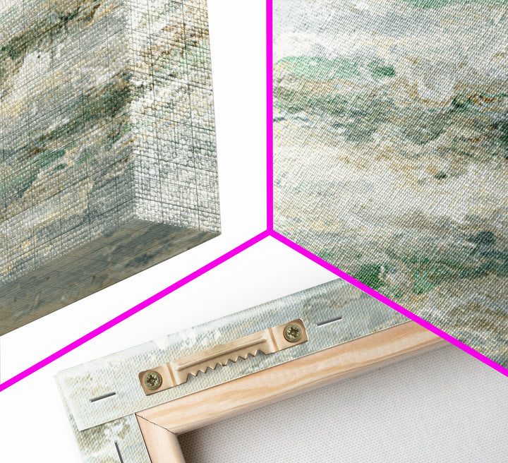 Clean Marble Texture Framed Canvas Print, Dental Office Art, Dental Wall Art, Office Decor, Oil Painting, Calm, DOA-2x1-92