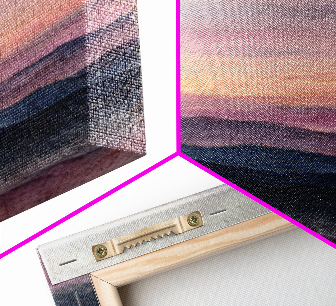 Soft Gradient Sunrise Framed Canvas Print, Dental Office Art, Dental Assistant, Office Decor, Fine Art, Calm, Gallery Decor, DOA-2x3-100