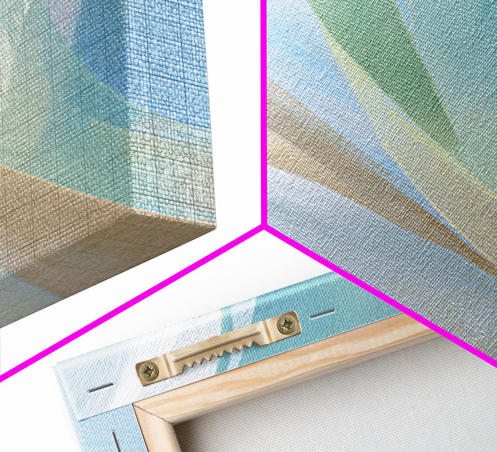 Simple Rainbow Pastel Shapes for Children Canvas Print, Dental Office Art, Gallery Decor, Office Decor, Abstract Art, Calm, DOA-2x3-29