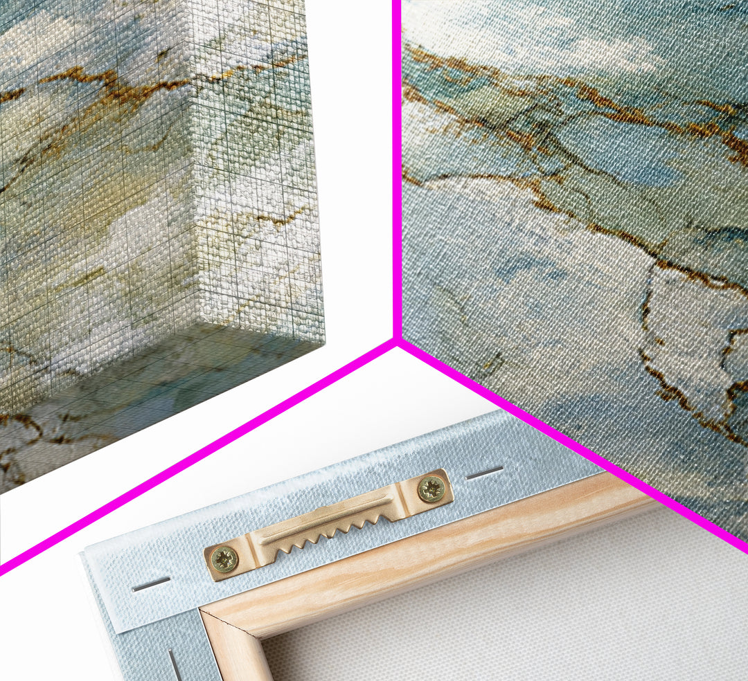 Clean Marble Texture Canvas Print, Dental Office Art, Room Decor Aesthetic, Office Decor, Fine Art, Calm, Printable Digital, DOA-2x3-32