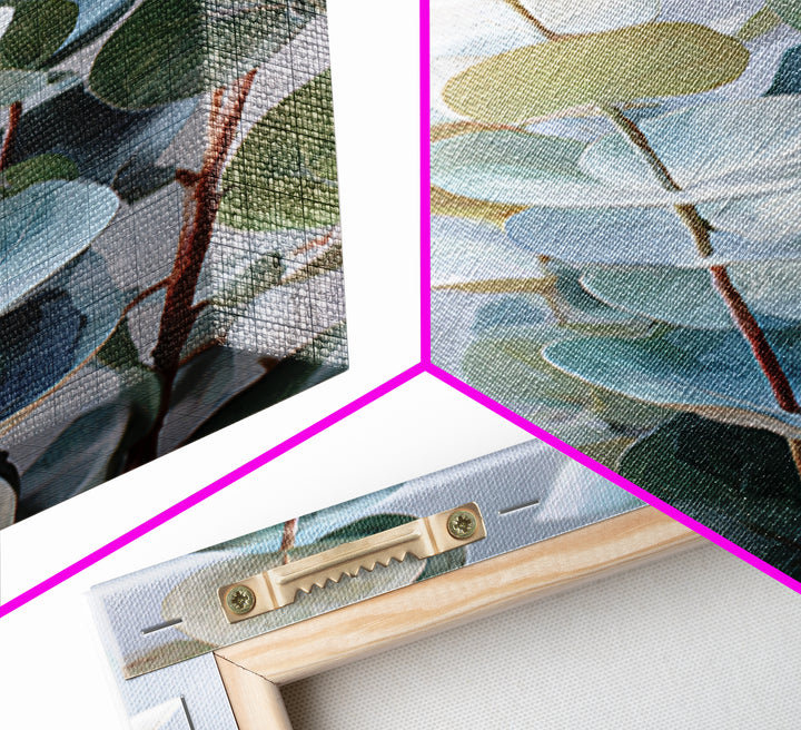 Soft Botanical Eucalyptus Print for Clean Atmosphere Canvas Print, Dental Office Art, Dental Decor, Office Decor, DOA-2x3-35
