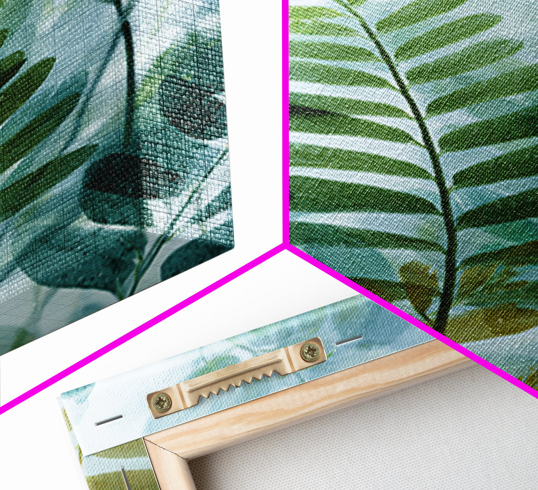 Botanical Fern Study Framed Canvas Print, Dental Office Art, Medical Decor, Office Decor, Fine Art, Calm, Home Decor, DOA-2x3-51