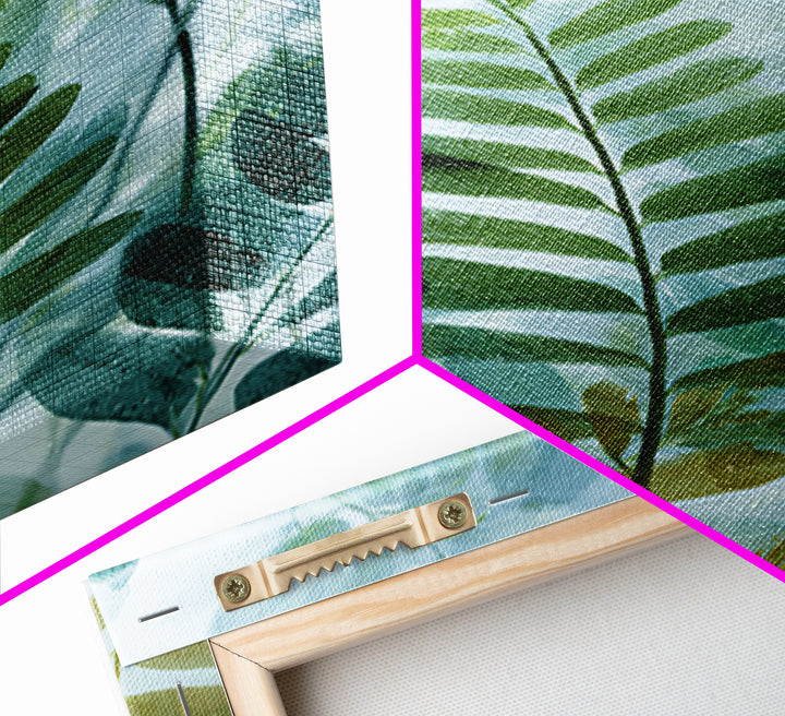 Botanical Fern Study Framed Canvas Print, Dental Office Art, Medical Decor, Office Decor, Fine Art, Calm, Home Decor, DOA-2x3-51