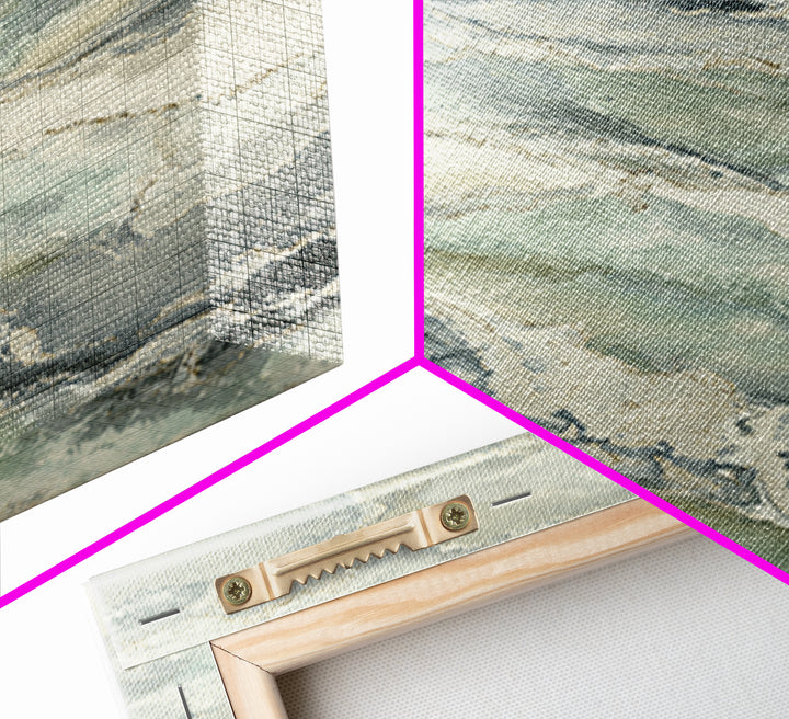 Clean Marble Texture Framed Canvas Print, Dental Office Art, Digital Artwork, Office Decor, Abstract Art, Calm, Dentist Art, DOA-2x3-56