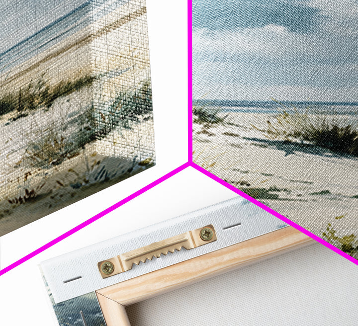 Quiet Coastal Dunes Framed Canvas Print, Dental Office Art, Dentist Art, Office Decor, Fine Art, Calm, Luxury Decor, Art Print, DOA-2x3-6