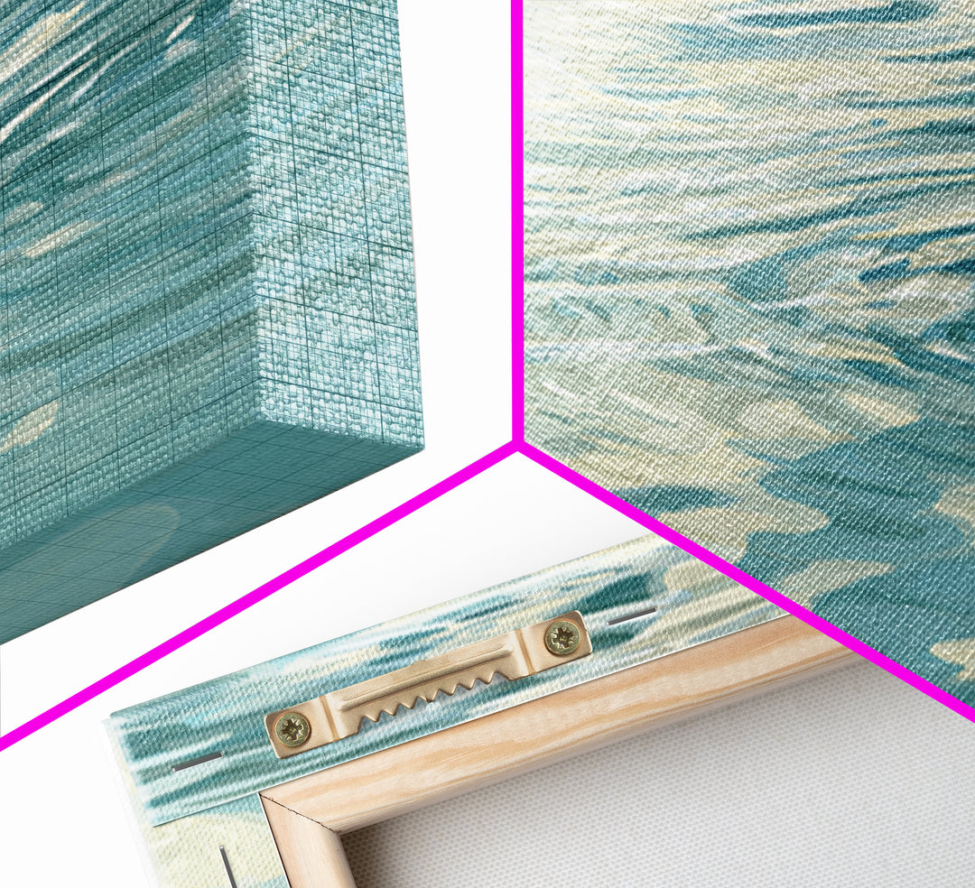 Abstract Water Ripple Pattern Framed Canvas Print, Dental Office Art, Room Decor, Office Decor, Abstract Art, Calm, DOA-2x3-69
