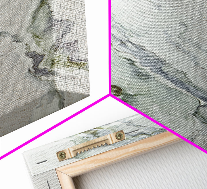 Clean Marble Texture Framed Canvas Print, Dental Office Art, Office Decor, Oil Painting, Calm, Dental Hygiene, DOA-2x3-8