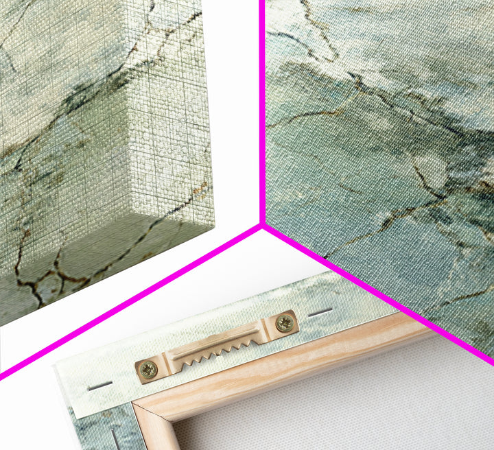 Clean Marble Texture Framed Canvas Print, Dental Office Art, Dental Gift, Office Decor, Watercolor Art, Calm, DOA-2x3-80