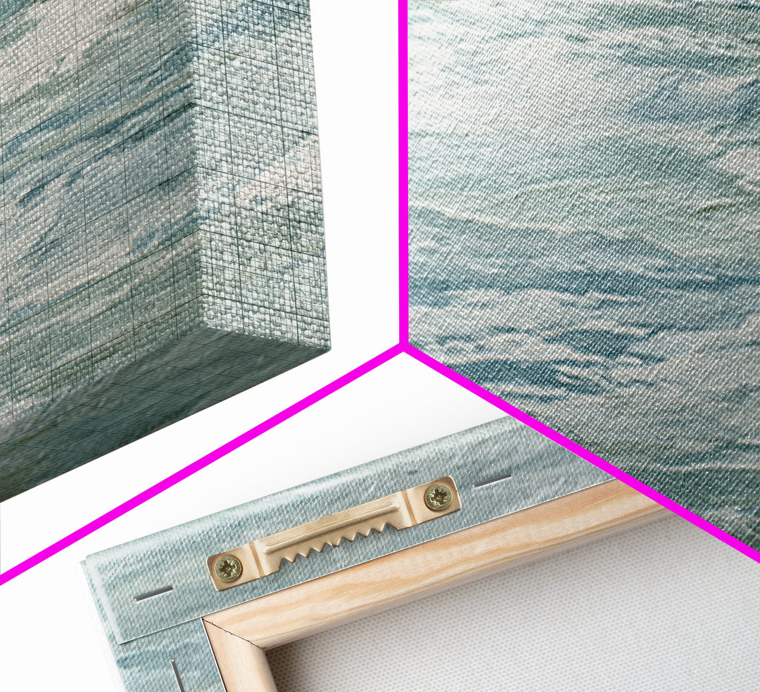 Calming Abstract Ocean Waves Canvas Print, Dental Office Art, Minimalist Decor, Office Decor, Calm, Motivational Poster, DOA-2x3-81