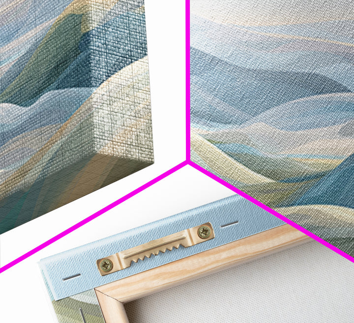 Soft Gradient Sunrise Framed Canvas Print, Dental Office Art, Tooth Art, Office Decor, Calm, Modern Decor, Fine Art Print, DOA-3x1-12