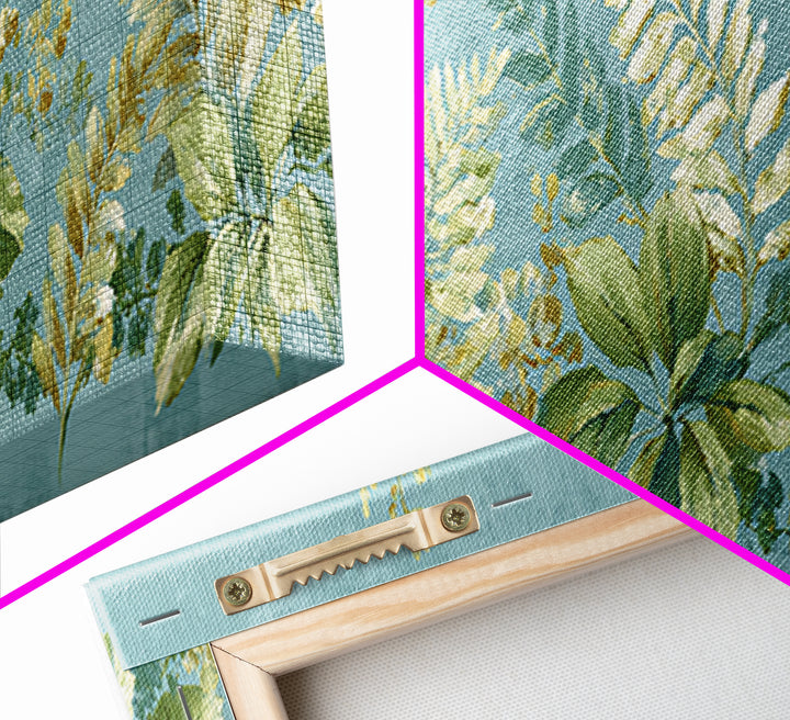 Botanical Fern Study Canvas Print, Dental Office Art, Wall Decor, Office Decor, Oil Painting, Calm, Contemporary Art, DOA-3x1-35