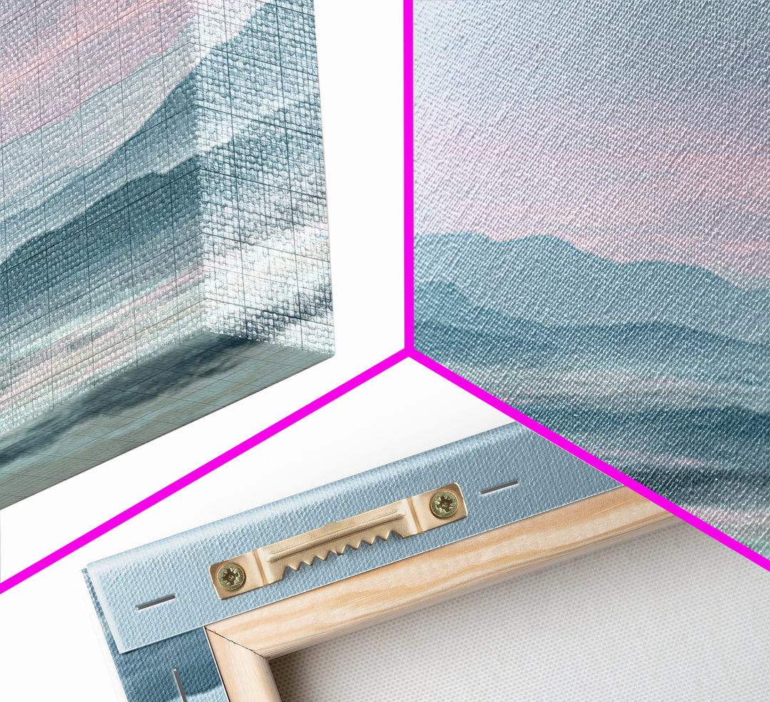 Soft Gradient Sunrise Canvas Print, Dental Office Art, Office Decor, Fine Art, Calm, Art Print, Room Decor, Textured Painting, DOA-3x1-36