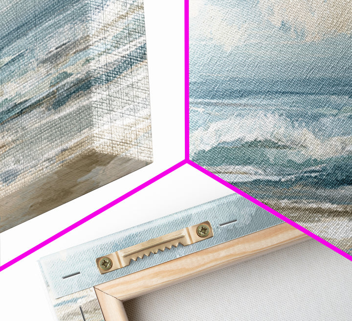 Calming Abstract Ocean Waves Canvas Print, Dental Office Art, Dental, Office Decor, Watercolor Art, Calm, Tooth Art, DOA-3x1-41