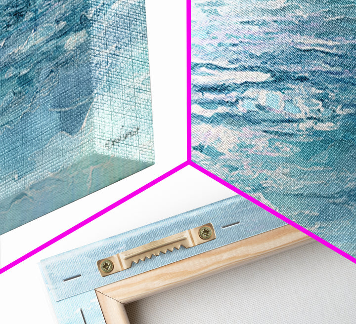 Abstract Water Ripple Pattern Framed Canvas Print, Dental Office Art, Unique Wall Art, Office Decor, Calm, Dental Assistant, DOA-3x1-77