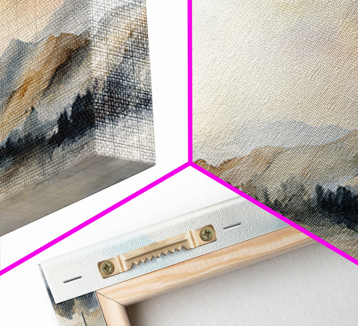 Soft Gradient Sunrise Framed Canvas Print, Dental Office Art, Contemporary Art, Office Decor, Fine Art, Calm, Dental Wall Art, DOA-3x1-84
