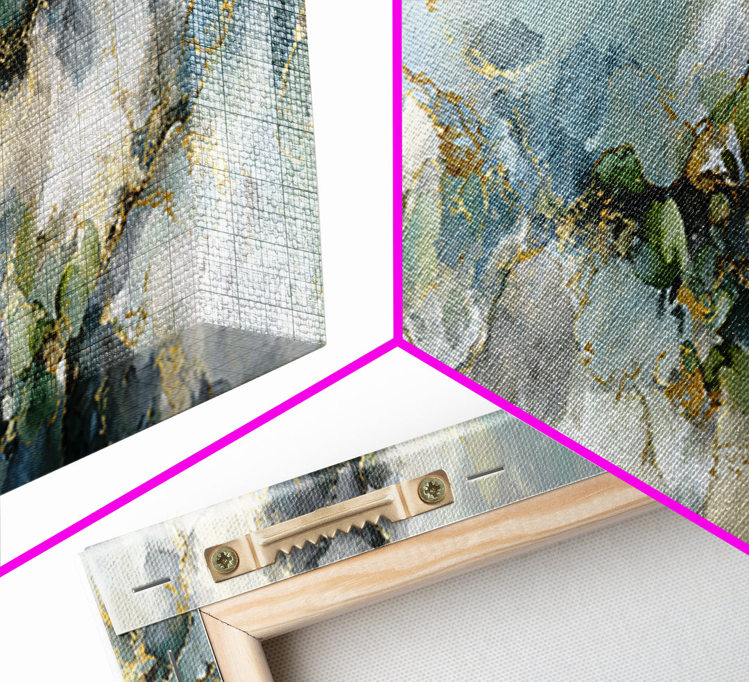 Clean Marble Texture Canvas Print, Dental Office Art, Office Decor, Oil Painting, Calm, Unique Wall Art, Minimalist Wall Art, DOA-3x1-88