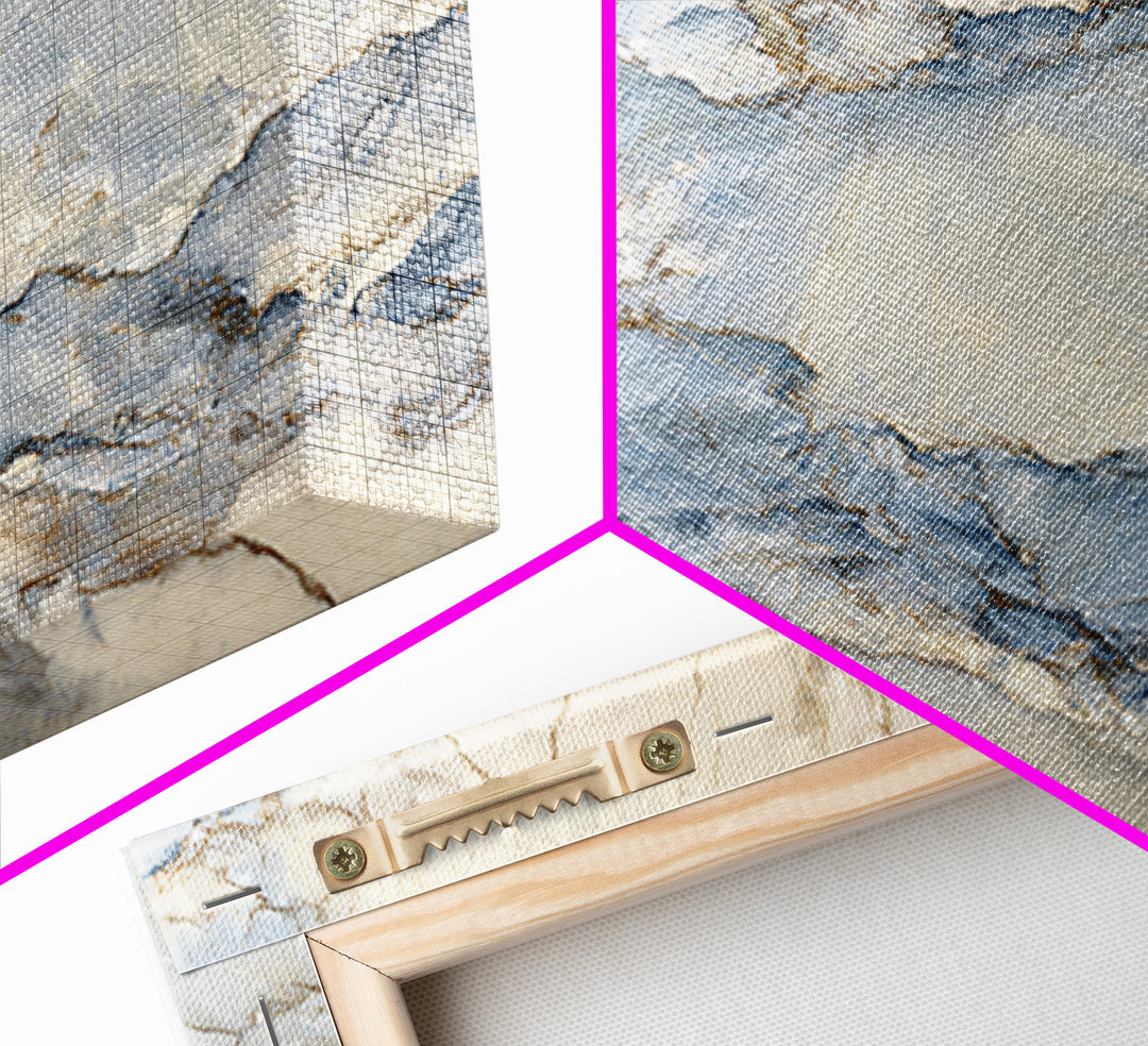 Clean Marble Texture Framed Canvas Print, Dental Office Art, Boho Decor, Office Decor, Fine Art, Calm, Digital Print, DOA-3x2-28