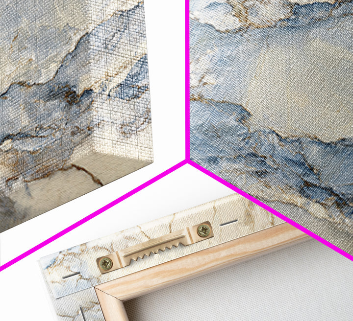 Clean Marble Texture Framed Canvas Print, Dental Office Art, Boho Decor, Office Decor, Fine Art, Calm, Digital Print, DOA-3x2-28