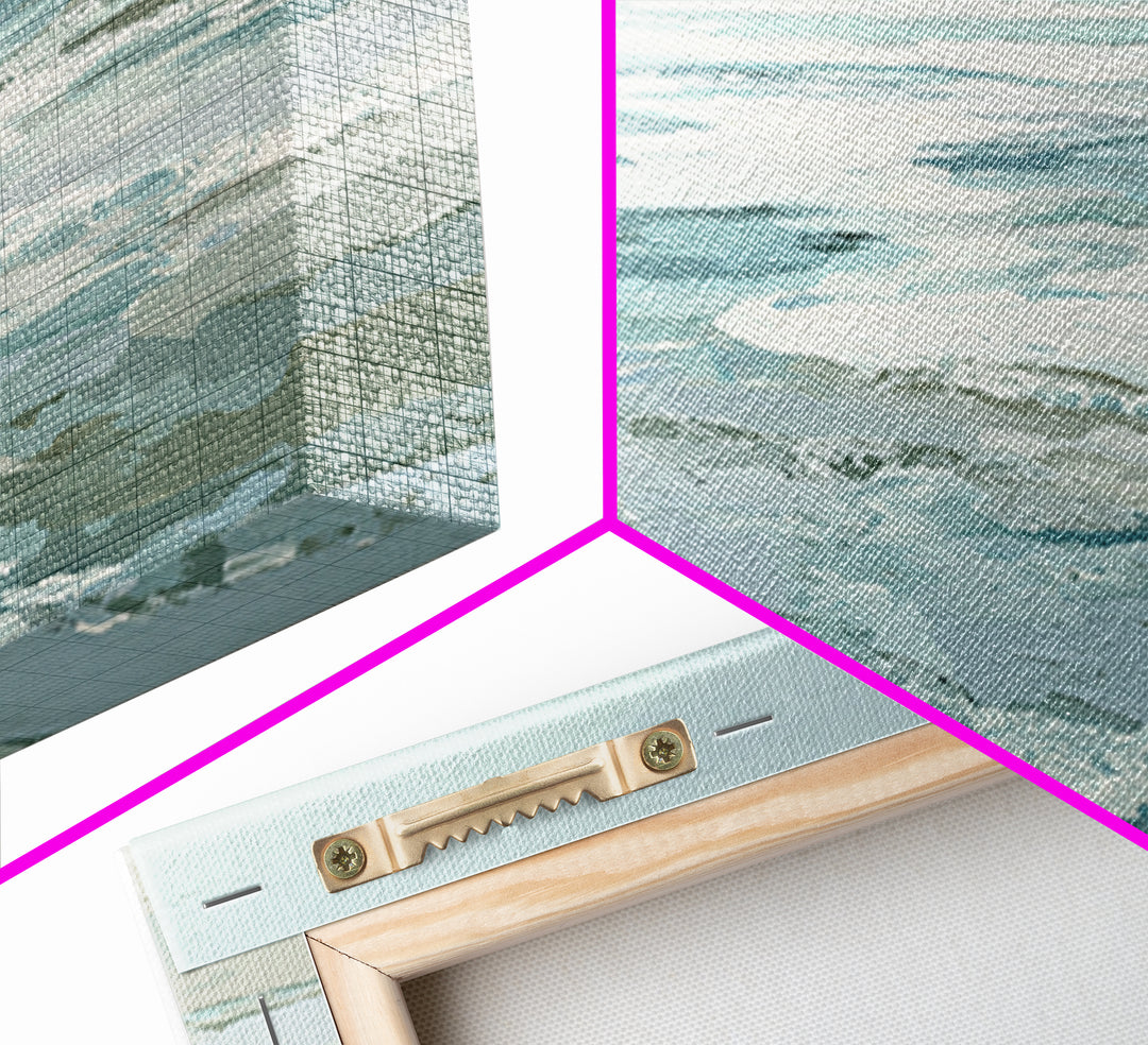Calming Abstract Ocean Waves Canvas Print, Dental Office Art, Dental, Office Decor, Fine Art, Calm, Tooth Art, Dentistry Art, DOA-3x2-29