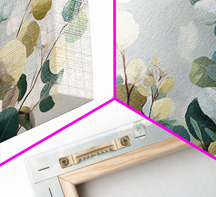 Soft Botanical Eucalyptus Print for Clean Atmosphere Canvas Print, Dental Office Art, Printable Wall Art, Office Decor, Calm, DOA-3x2-31