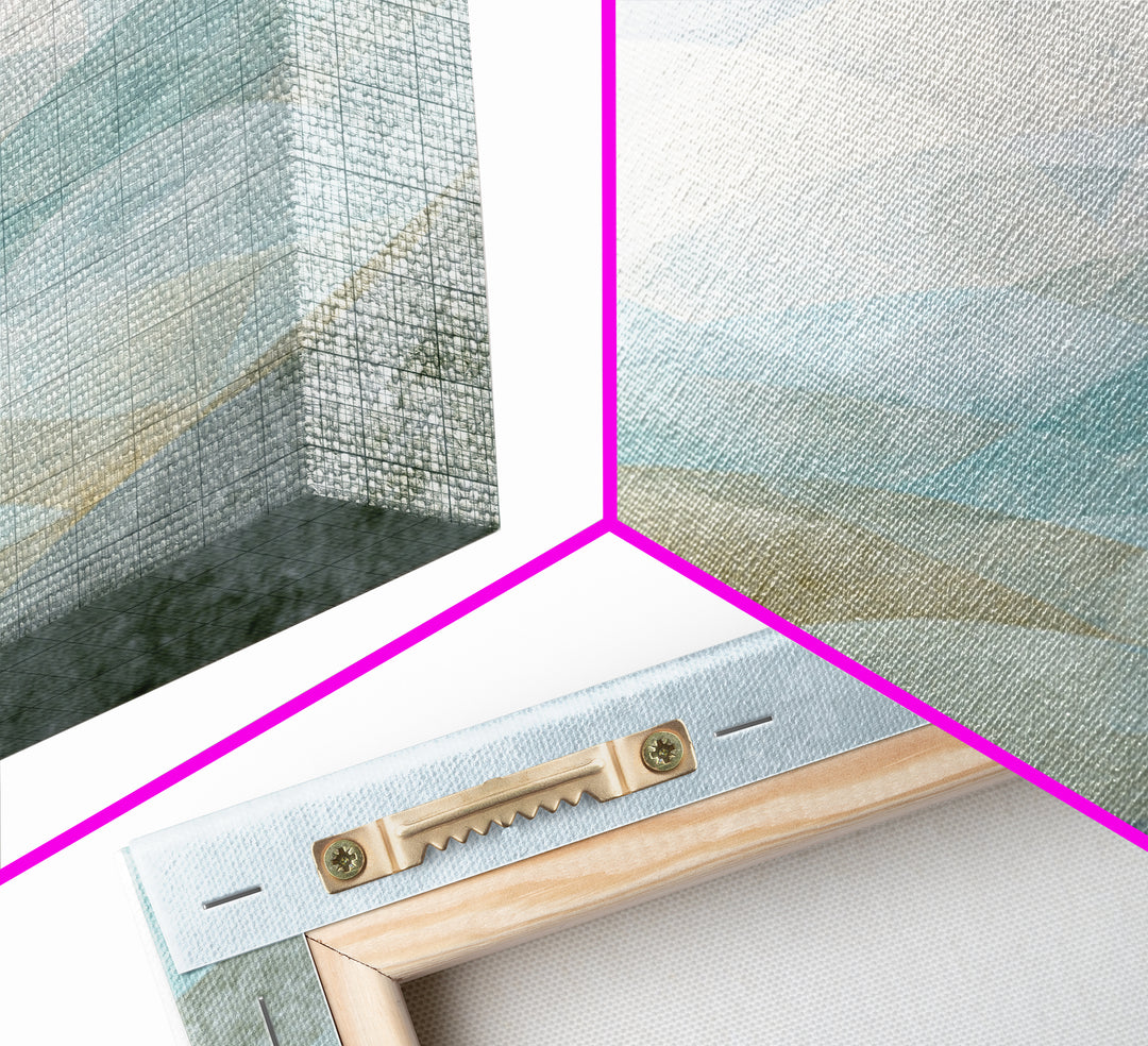 Clean Geometric Art Framed Canvas Print, Dental Office Art, Contemporary Art, Office Decor, Abstract Art, Calm, Dental Wall Art, DOA-3x2-36