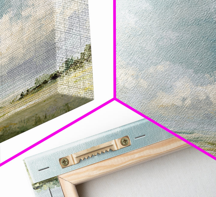 Peaceful Clouds over Open Meadow Canvas Print, Dental Office Art, Office Wall Art, Office Decor, Fine Art, Calm, Medical Decor, DOA-3x2-37