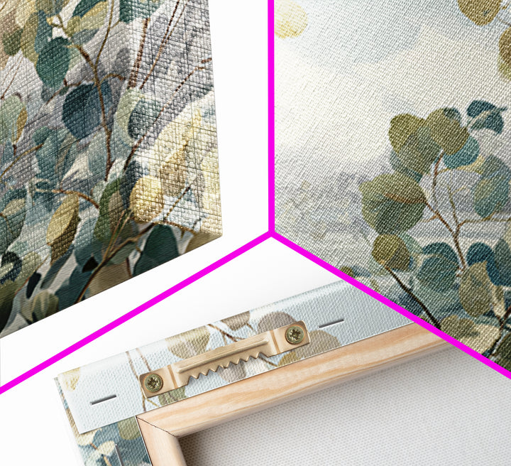 Soft Botanical Eucalyptus Print for Clean Atmosphere Canvas Print, Dental Office Art, Printable Wall Art, Office Decor, Calm, DOA-3x2-79