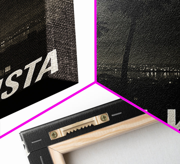 Chua Vista Travel Poster, Canvas Print, Dark Moody City Wall Art, Chua Vista Wall Art, Wanderlust Decor, Retro Travel Print, Poster Print