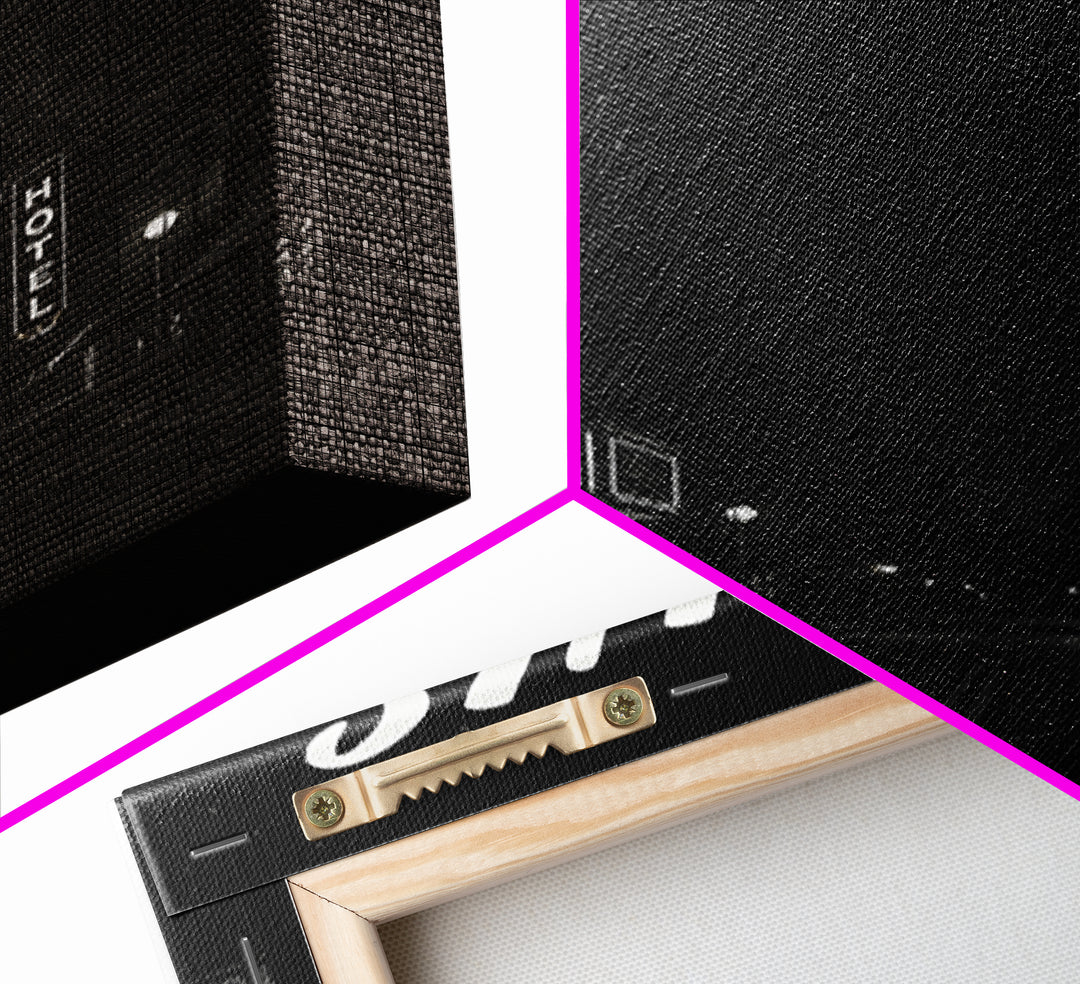 Clovis Travel Poster, Framed Canvas Print, Dark Moody City Wall Art, Clovis Poster Print, Vintage Travel Print, City Travel Prints