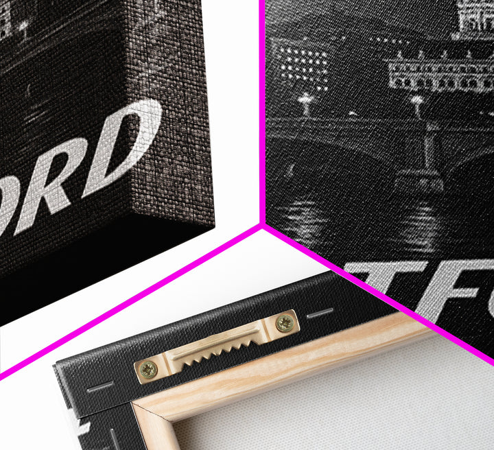Hartford Connecticut Travel Poster, Framed Canvas Print, Dark Moody City Wall Art, Hartford Poster Print, Travel Art Print, Wanderlust Decor