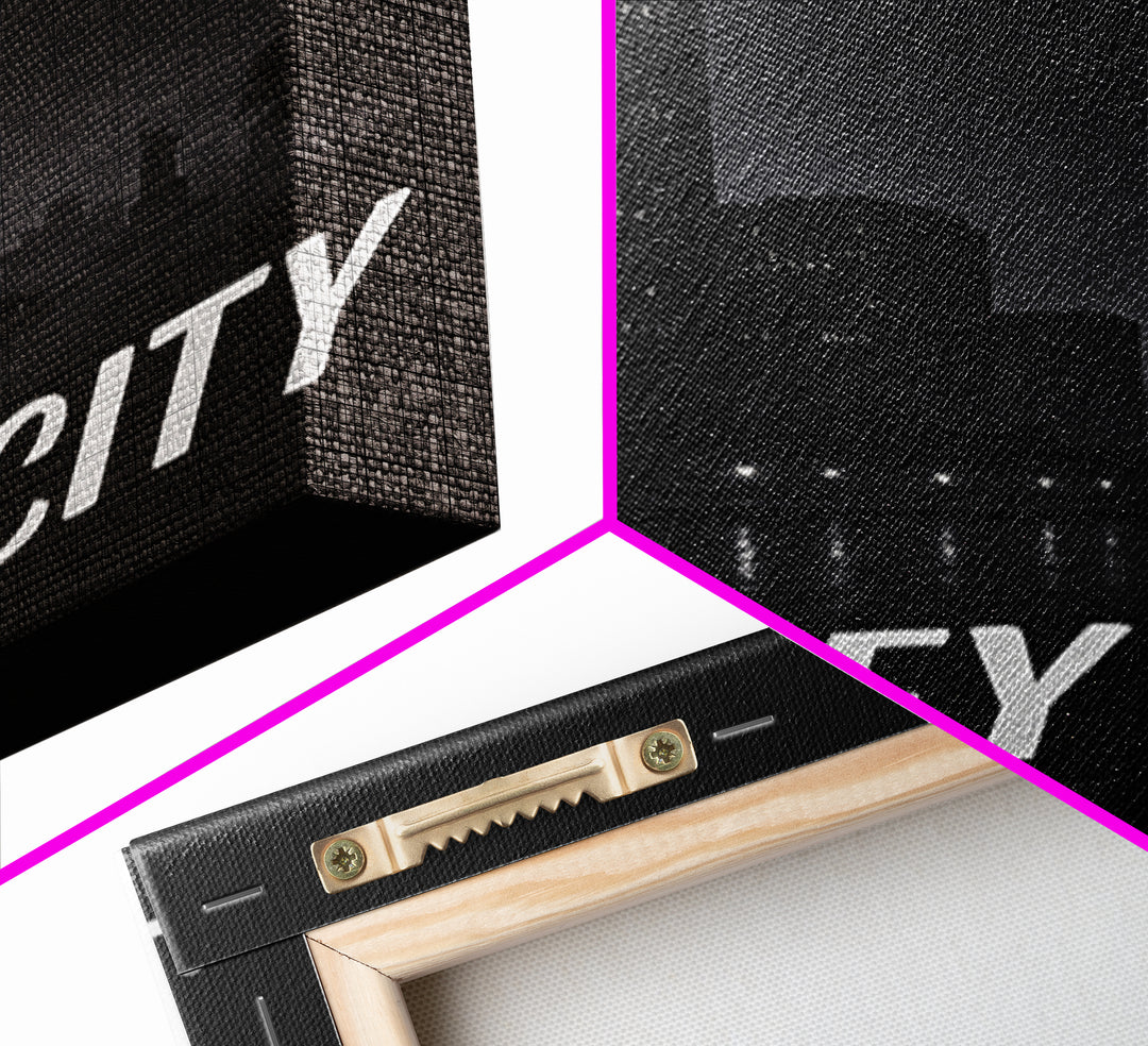 Jersey City New Jersey Travel Poster, Canvas Print, Vintage Noir Poster Art, Jersey City Wall Art, Poster Art, Travel Poster Set, Poster Art