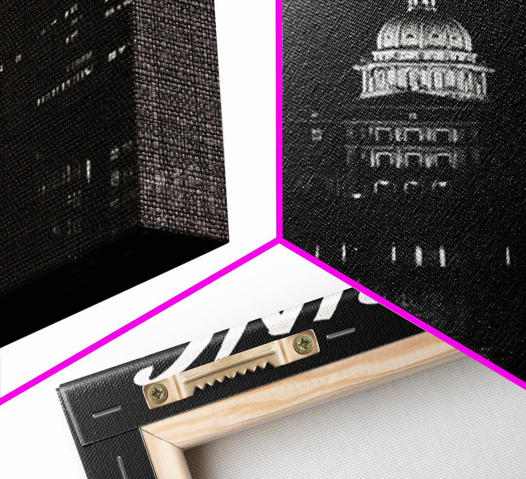 Lansing Michigan Travel Poster, Canvas Print, Dark Moody City Wall Art, Lansing City Art, Travel Poster Set, Travel Art Print, Wall Art