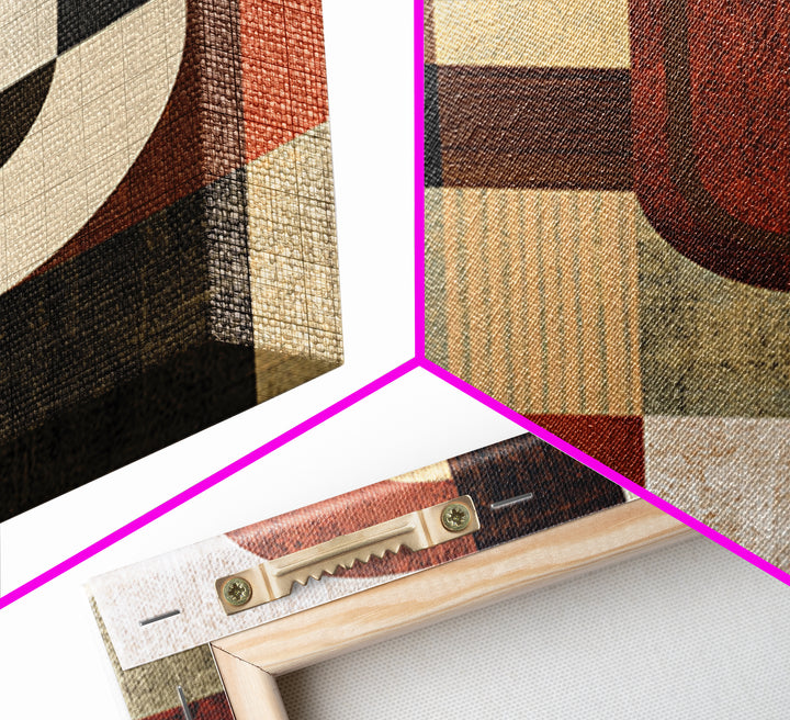 Abstract Composition in Appetite Friendly Warm Tones Canvas Print, Dining Room Art, Dining Room Wall Art, Dining Room Decor, DRA-1x1-100
