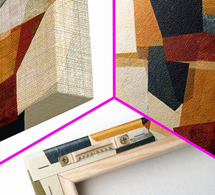 Abstract Composition in Appetite Friendly Warm Tones Canvas Print, Dining Room Art, Dining Room Decor, Abstract Art, Dining, DRA-1x1-4