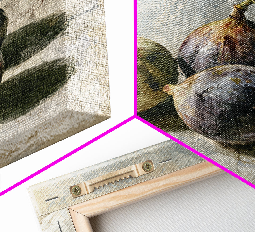 Figs on Marble Framed Canvas Print, Dining Room Art, Printable Art, Dining Room Decor, Fine Art, Dining, Coastal Wall Art, DRA-1x1-47