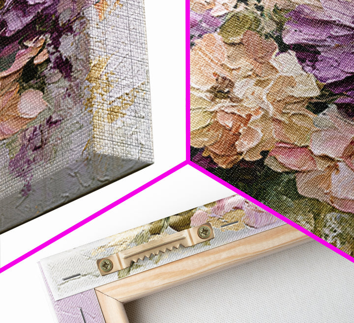Large Expressive Flower Vase Framed Canvas Print, Dining Room Art, Home Decor, Dining Room Decor, Oil Painting, Dining, DRA-1x1-48