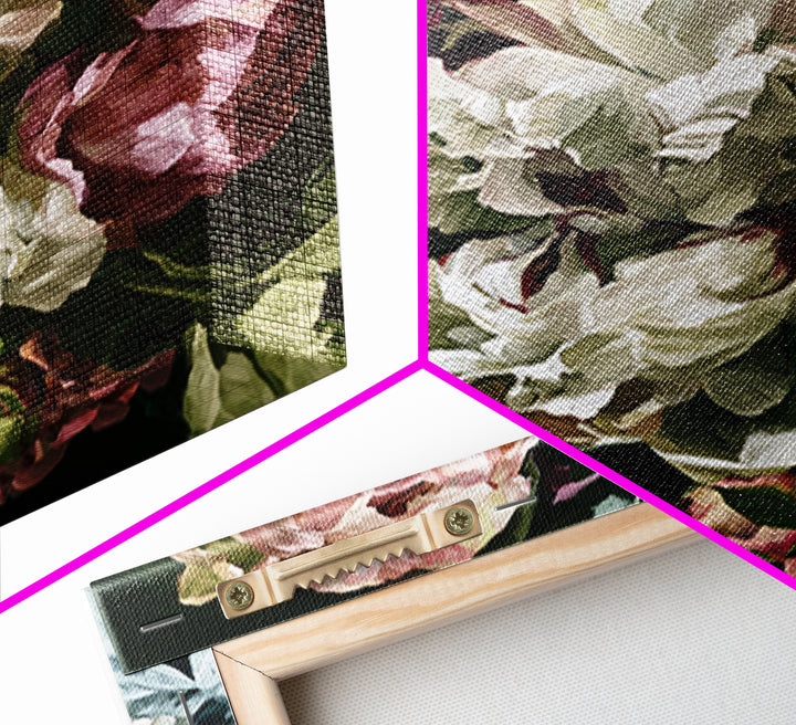Large Floral Centerpiece Canvas Print, Dining Room Art, Wall Decor, Dining Room Decor, Fine Art, Dining, Contemporary Art, DRA-1x1-98