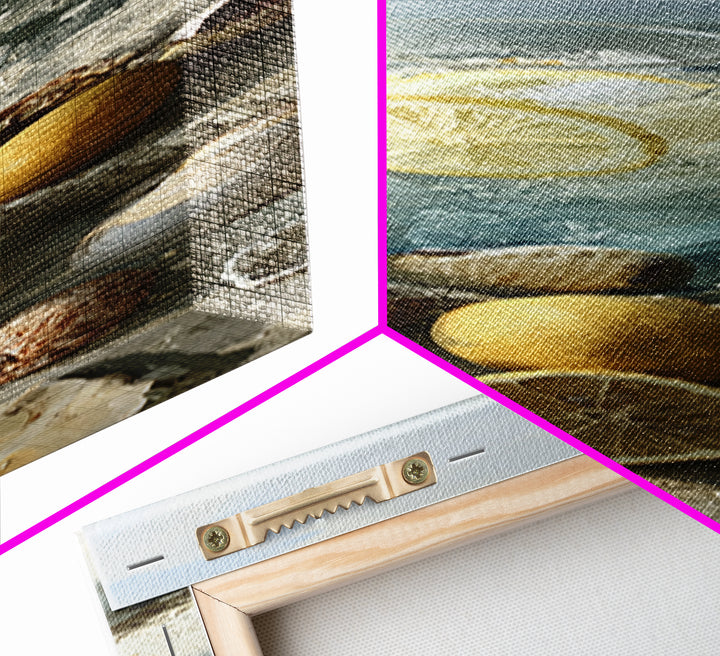 Shellfish and Lemon Still Life Canvas Print, Dining Room Art, Kitchen Decor, Dining Room Decor, Dining 400, Set of Prints, DRA-1x3-100
