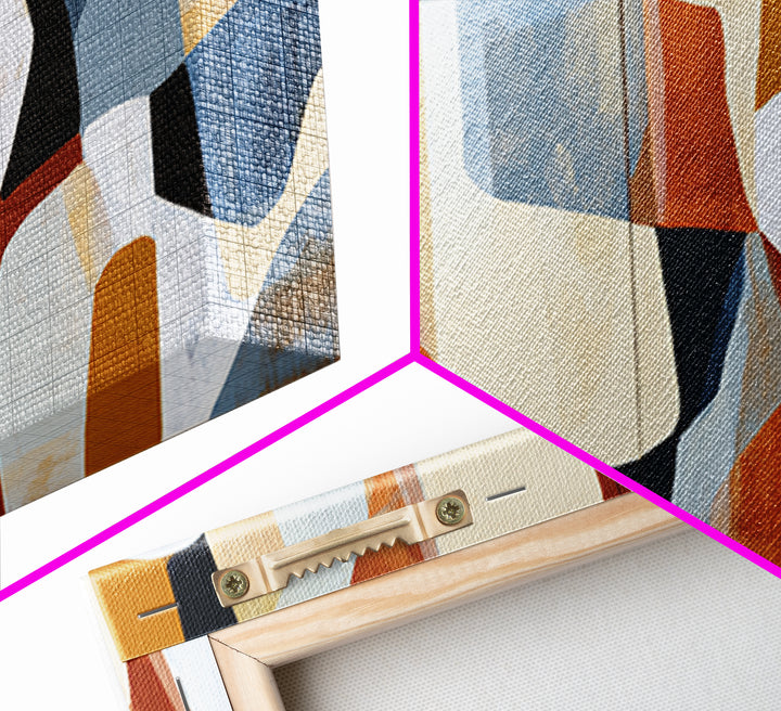 Abstract Composition in Appetite Friendly Warm Tones Canvas Print, Dining Room Art, Fall Decor, Dining Room Decor, Abstract Art, DRA-2x1-48
