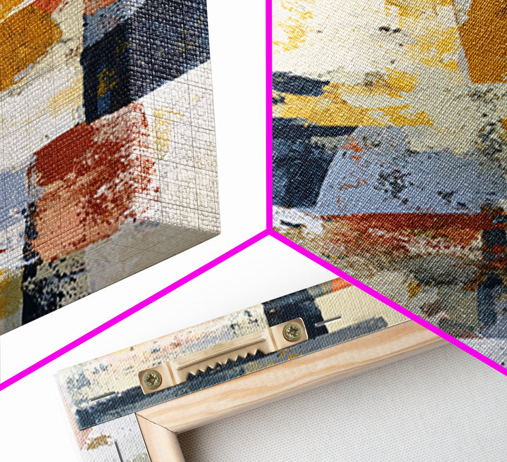 Abstract Composition in Appetite Friendly Warm Tones Canvas Print, Dining Room Art, Printable Art, Dining Room Decor, Dining, DRA-2x3-36