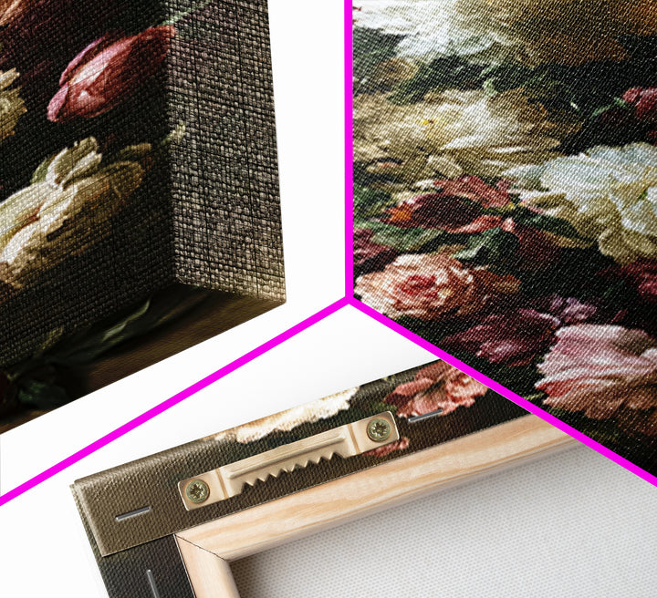 Large Floral Centerpiece Canvas Print, Dining Room Art, Contemporary Art, Dining Room Decor, Fine Art, Dining, Digital Print, DRA-2x3-58