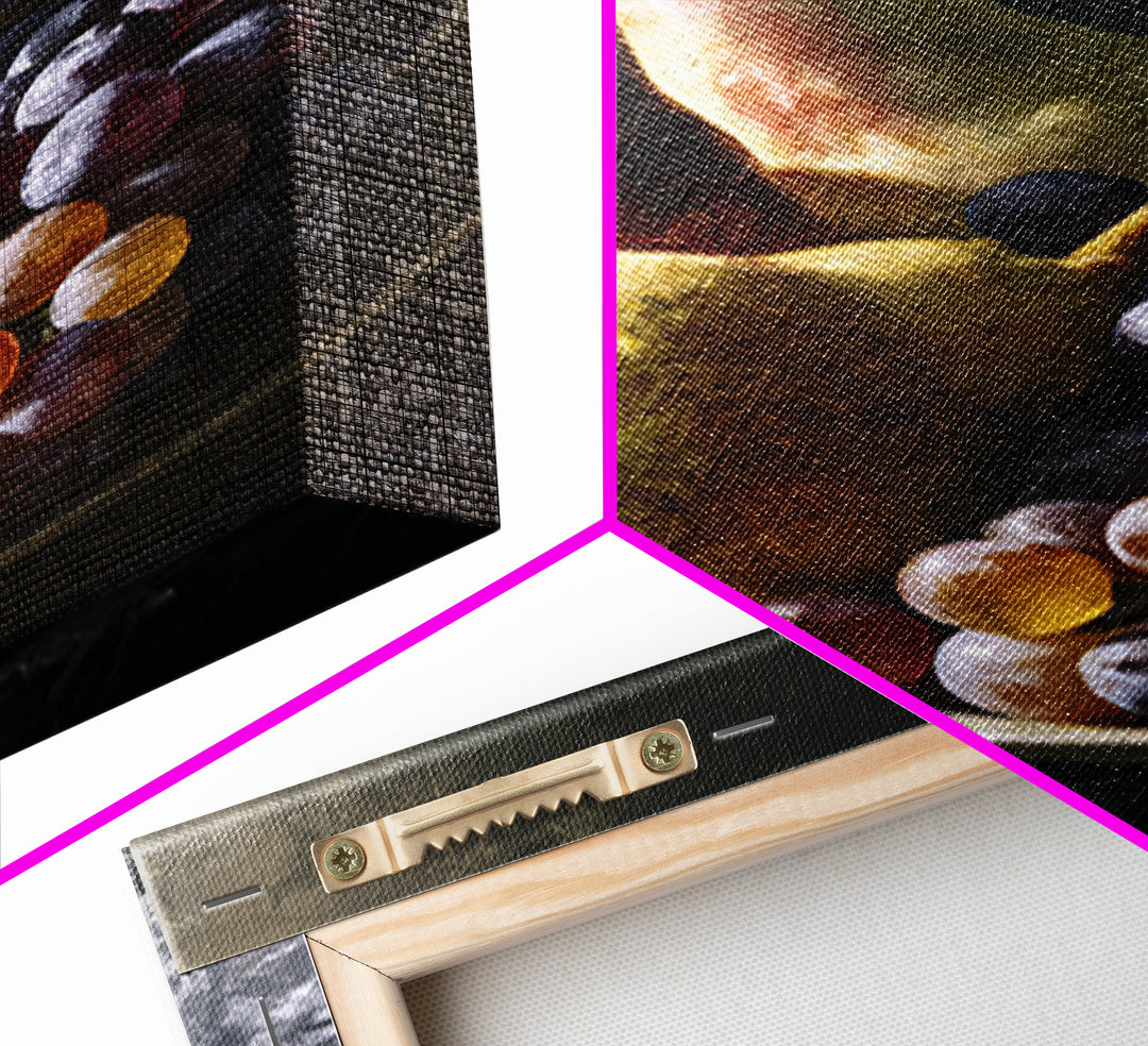 Classical Fruit Still Life Canvas Print, Dining Room Art, Art Print, Dining Room Decor, Fine Art, Dining, Abstract Art, DRA-2x3-9