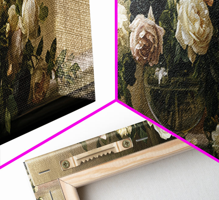 Classic Dutch Feast Arrangement Canvas Print, Dining Room Art, Statement Artwork, Dining Room Decor, Fine Art, Dining, DRA-3x1-35